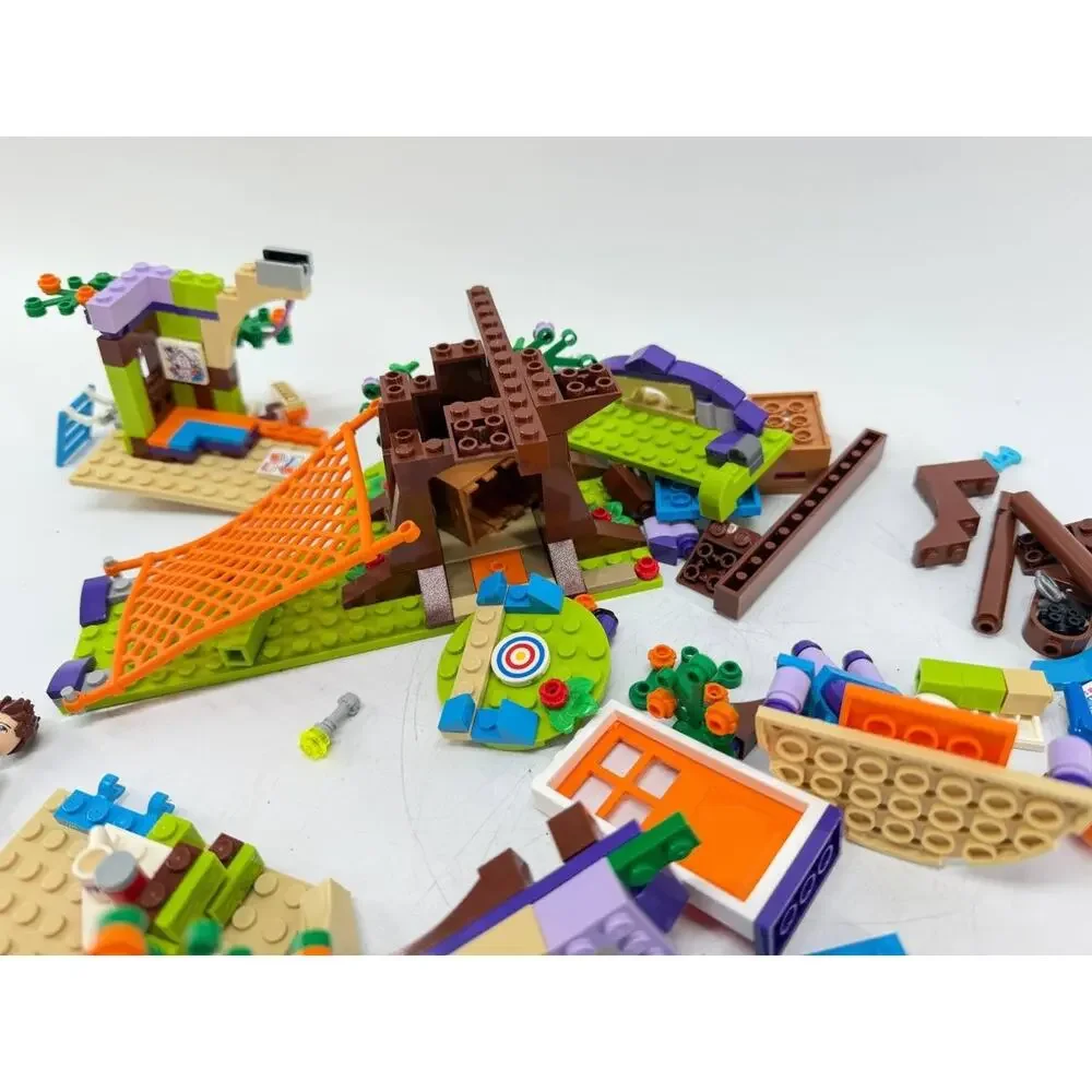 LEGO Friends Tree House Adventure Incomplete Set Parts Lot Figure Used